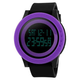 SKMEI Large LED Digital Dial Men Sports Watches Waterproof Alarm Chrono Fashion Casual Watch 1142
