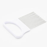Kitchen Gadgets Handy Stainless Steel Onion Holder Tomato Slicer Vegetable Cutter Safety Cooking Tools