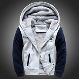 Fashion hoodies men  2017 Winter Casual Men's Jackets,Patchwork  Mens Coats plus size Men's overalls M52