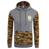 QA Camo Hoodies Autumn 2016 Men Sportwear Pullovers Comfortable Casual Hip hop Sweatshirt