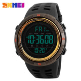 SKMEI Men Sports Digital Watches Countdown Double Time Watch Waterproof Relogio Masculino 1251