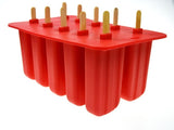 10 Cell Childhood Silicone Ice Cream Cube With Cover Tray Popsicle Molds Reusable Pop Lolly Frozen Mold Pan Kitchen Tools